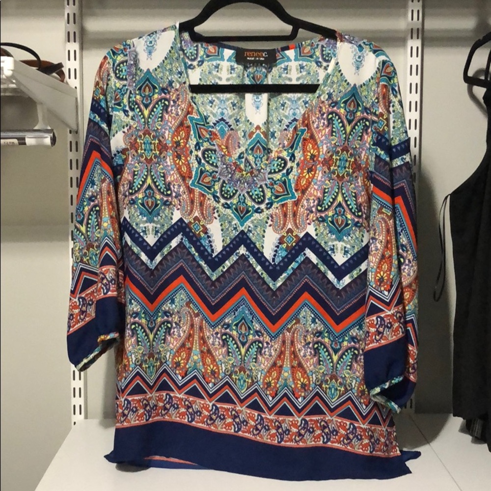 Flowy bohemian top